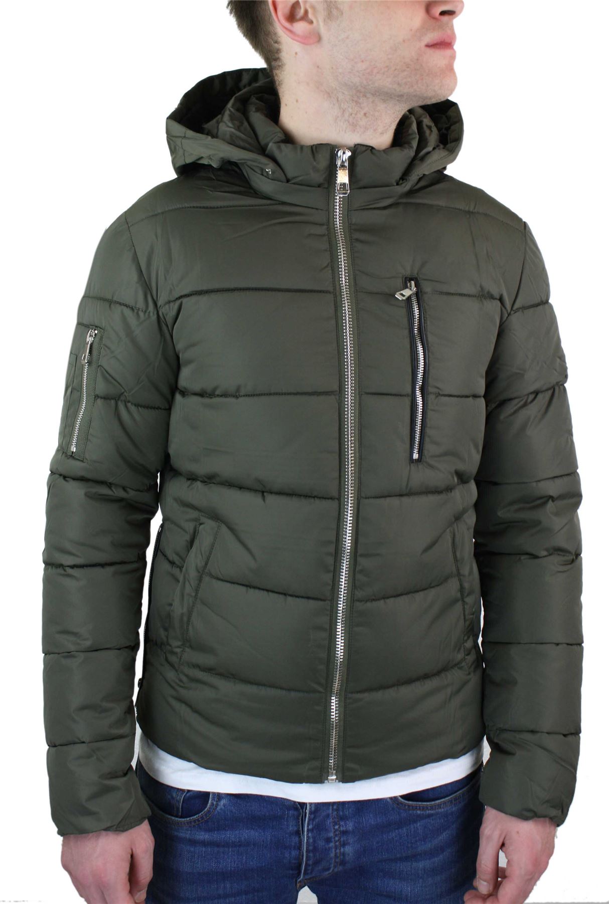 puffer coat mens fur hood