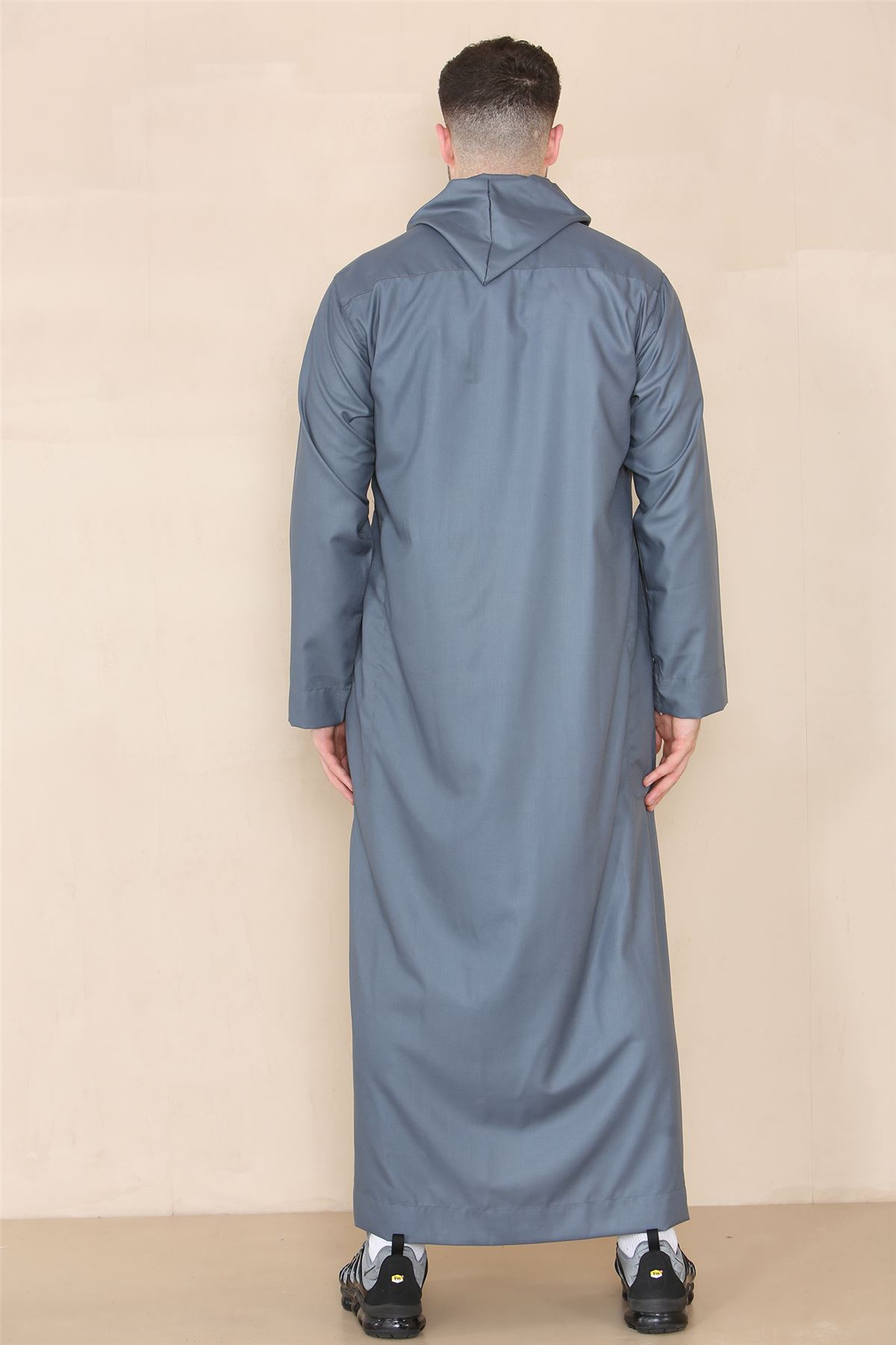 Men's Muslim Slim or Regular Fit Hooded Thobe TruClothing - Picture 14 of 26