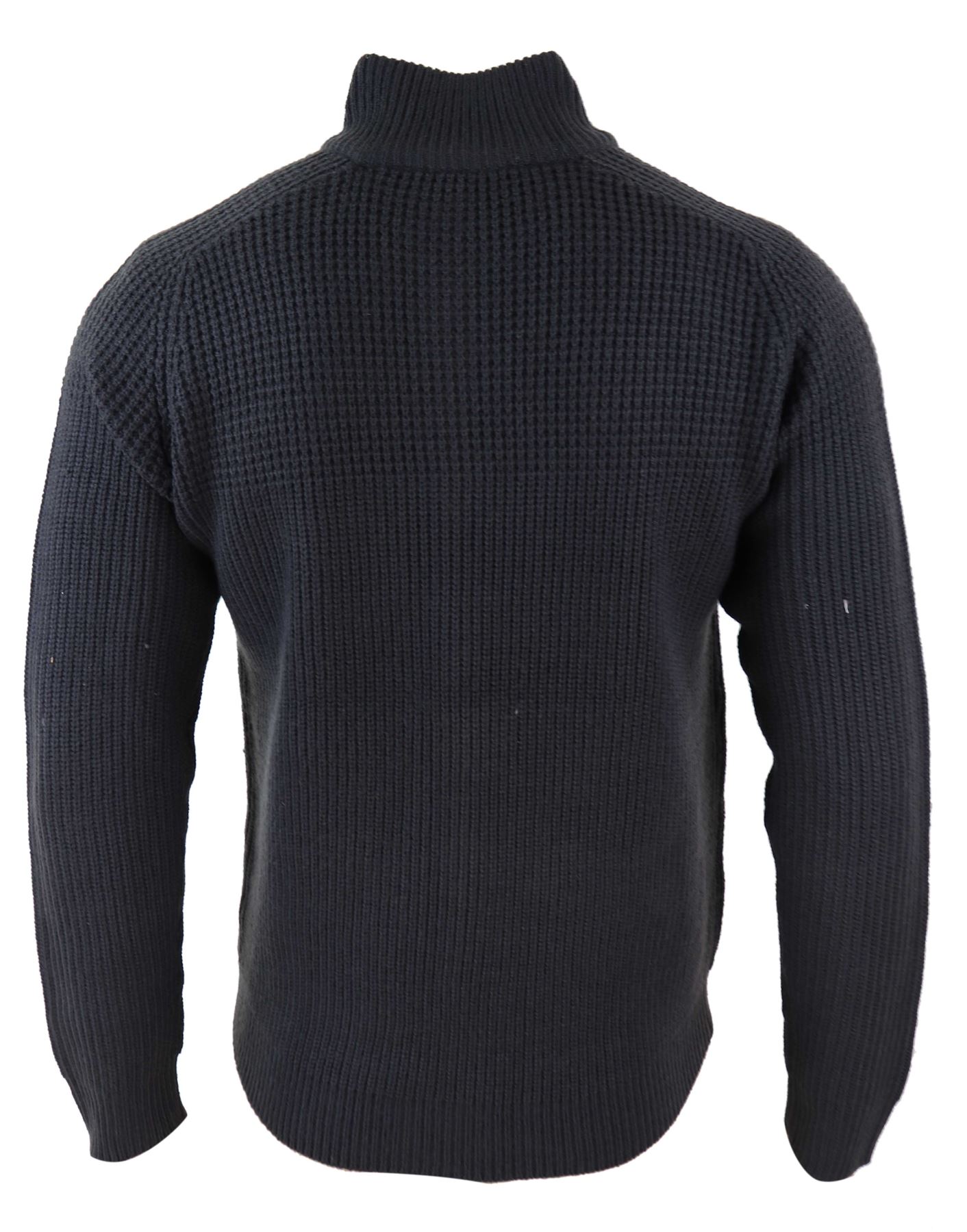 Mens Zipped Jumper Cardigan Knitted Chunky Smart Casual Regular Fit | eBay