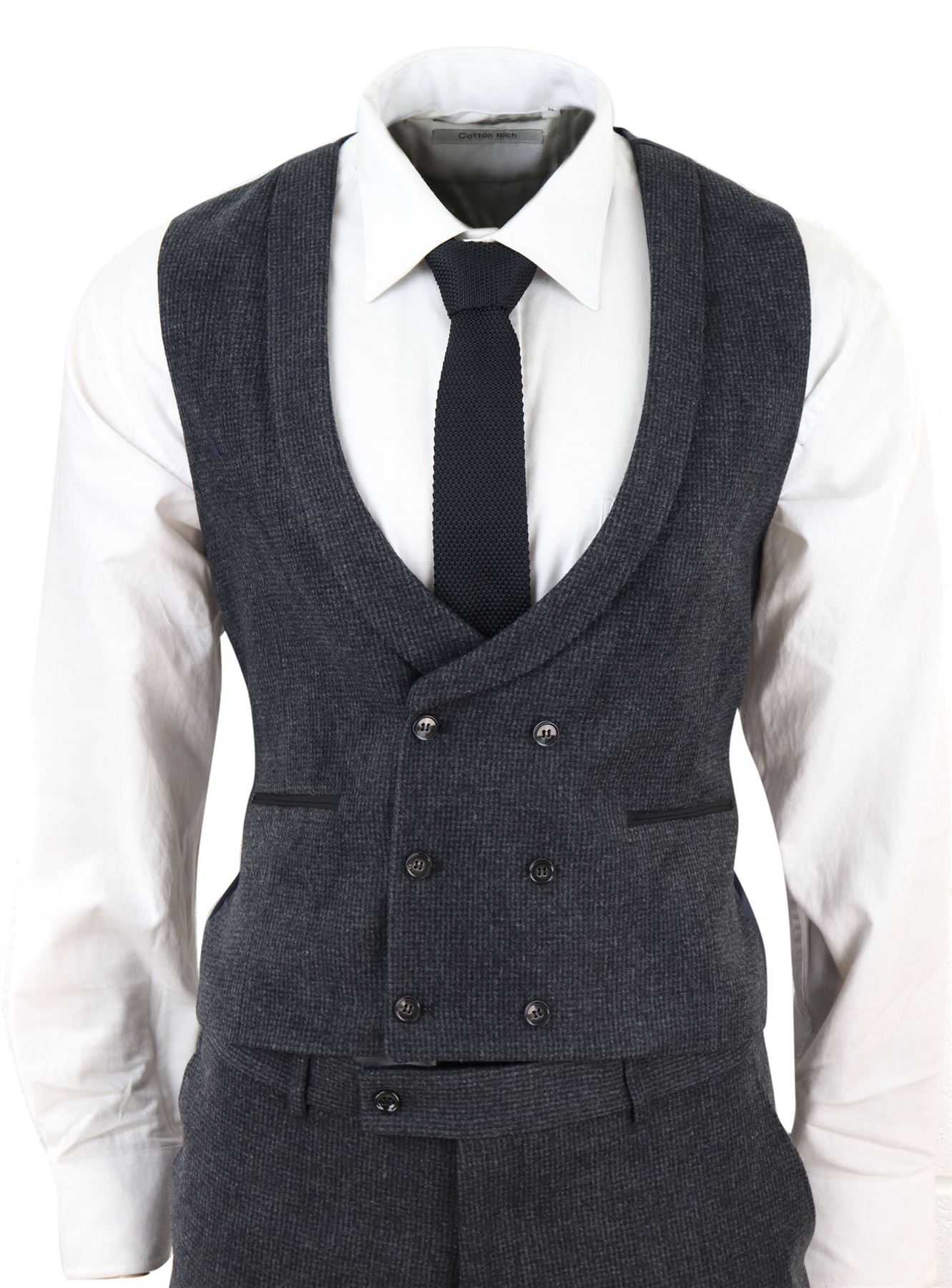 Tru Clothing Mens Classic 3 Piece Herringbone Peaky Blinders Tweed Suit Tru Clothing Mens Classic 3 Piece Herringbone Peaky Blinders Tweed Suit