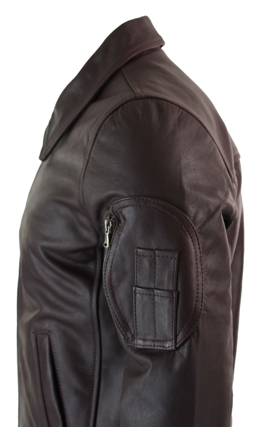 MENS GENUINE REAL Leather Harrington Bomber MA1 Classic Pilot MOD Jacket XS5XL £124.99