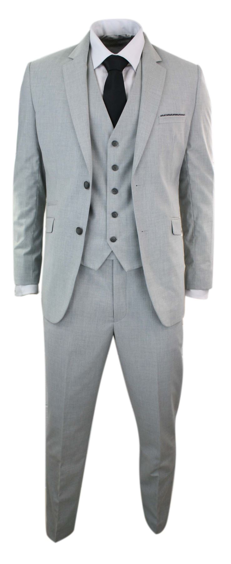 vestito elegante grigio