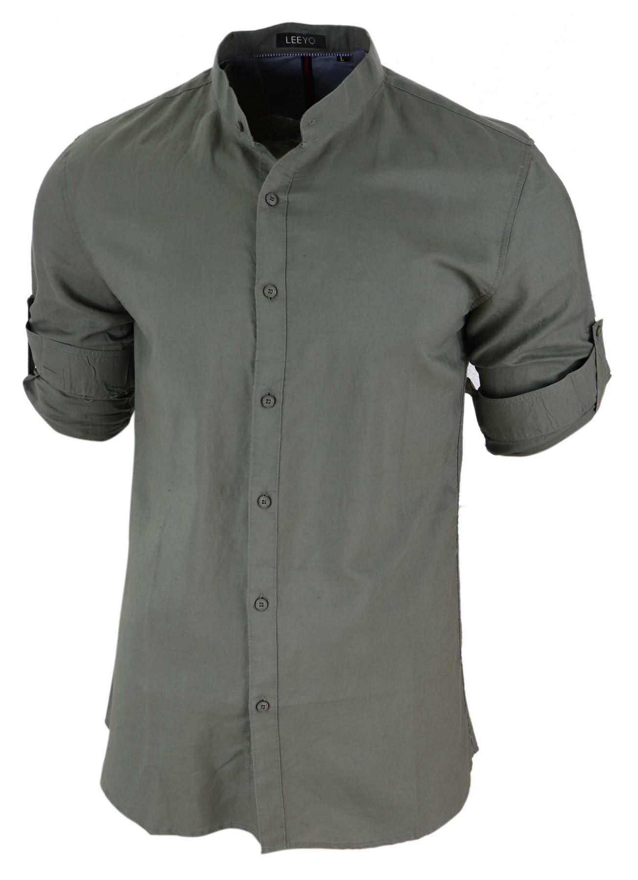 half button grandad shirt