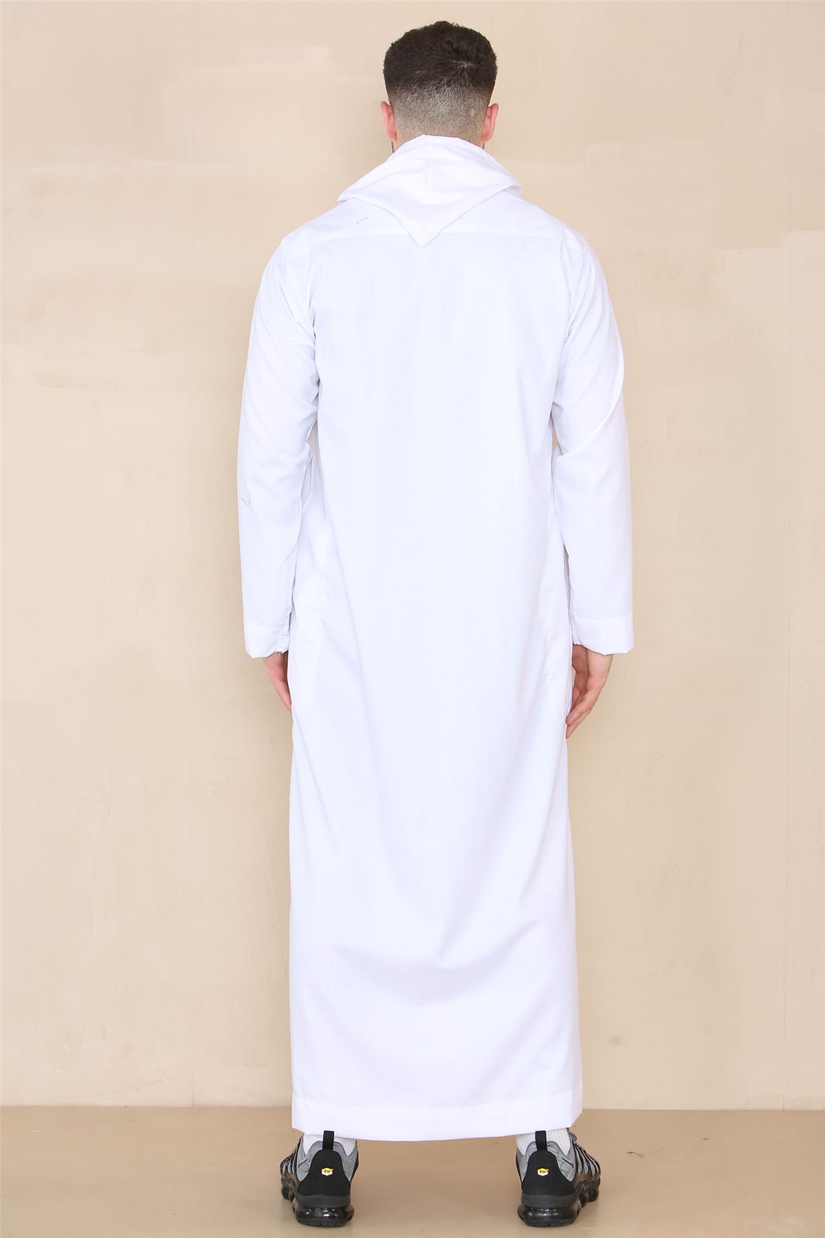 Men's Muslim Slim or Regular Fit Hooded Thobe TruClothing - Picture 26 of 26