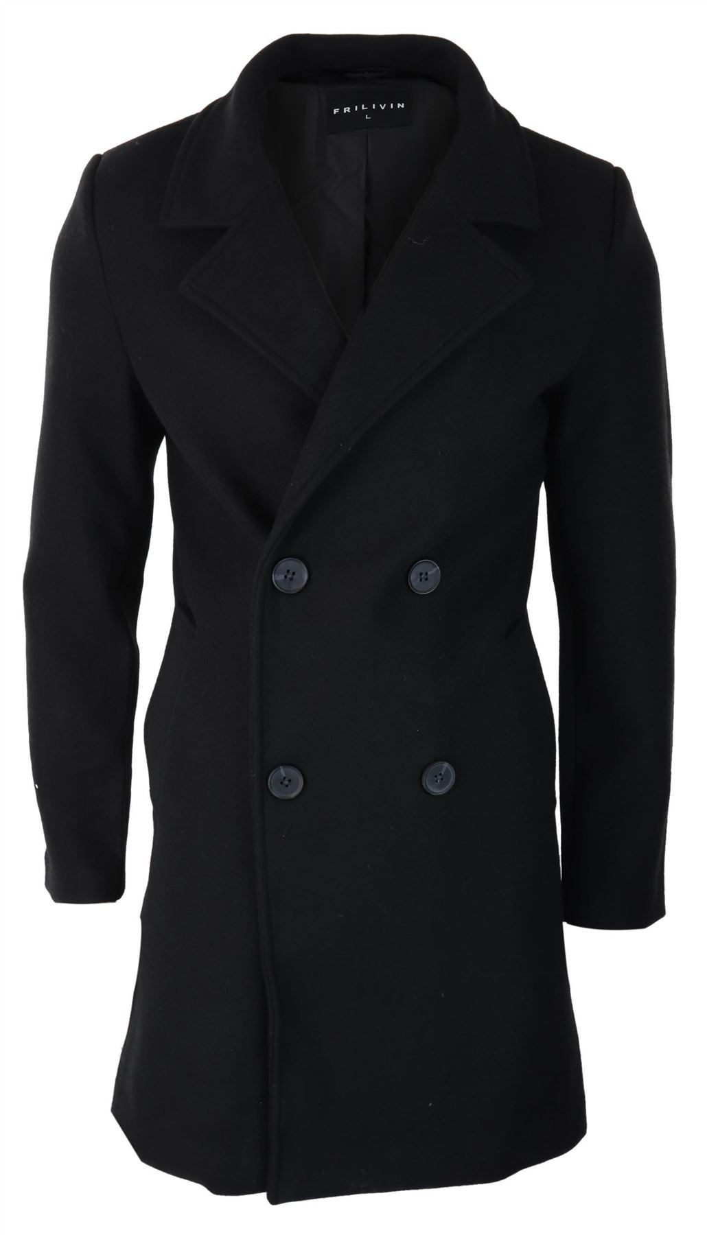 Mens Wool Double Breasted 1920s Vintage Overcoat Slim Fit Fur Collar Jacket | eBay