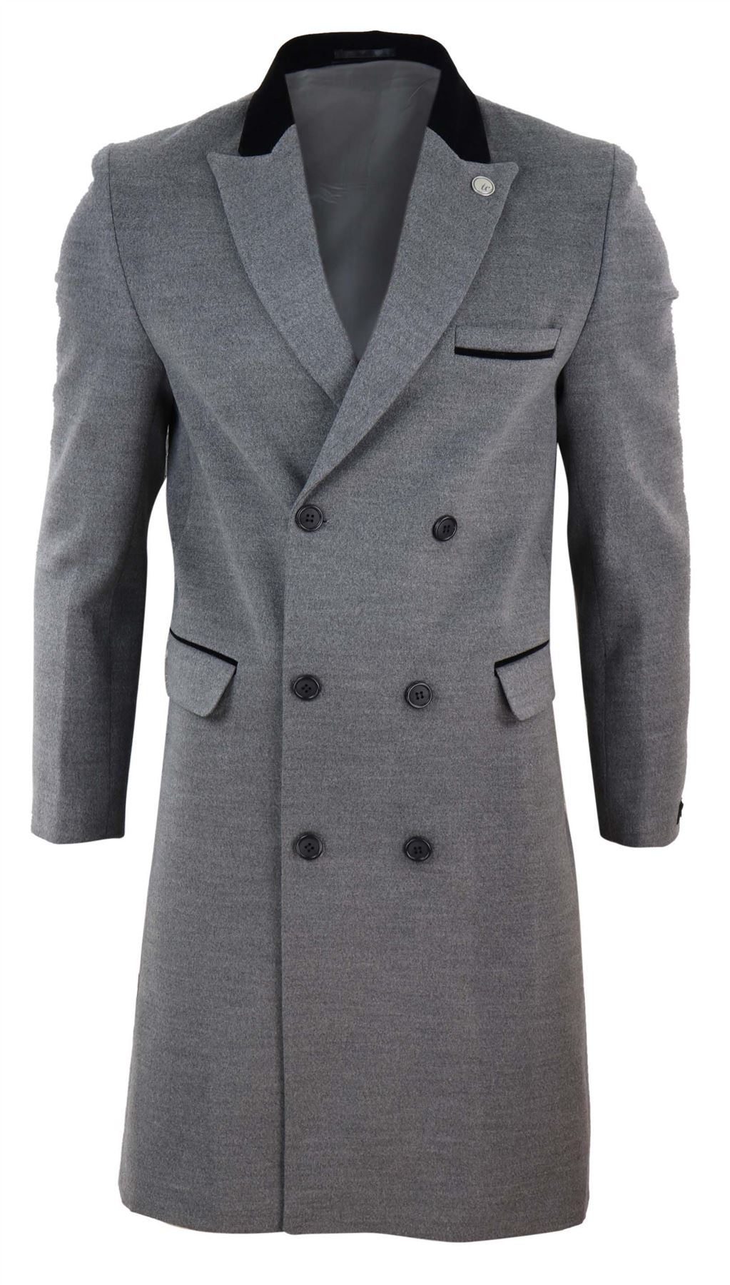 Peaky Blinders Manteau Noir Hommes Cromby Style WOOL102cm 107cm 112cm 117cm Peaky Blinders Manteau Noir Hommes Cromby Style WOOL102cm 107cm 112cm 117cm