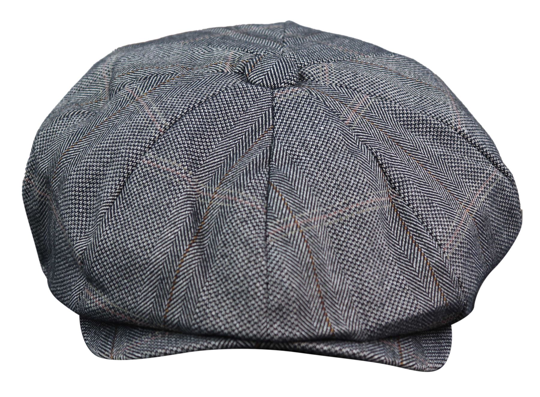 Da Uomo Herringbone In Tweed Berretto Piatto Cappello Da Strillone Cappello Peaky Blinder Baker Boy Cappelli