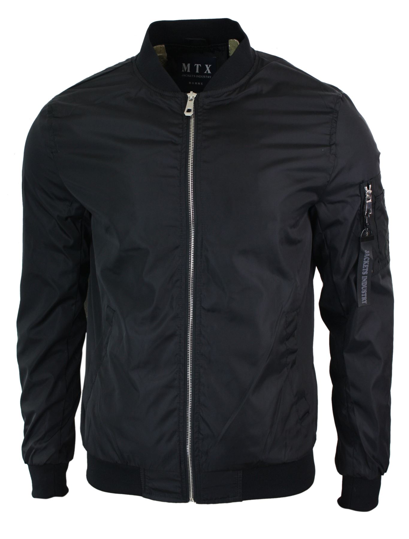Blouson homme Bomber MA1 coupe cintrée slim veste légère ...