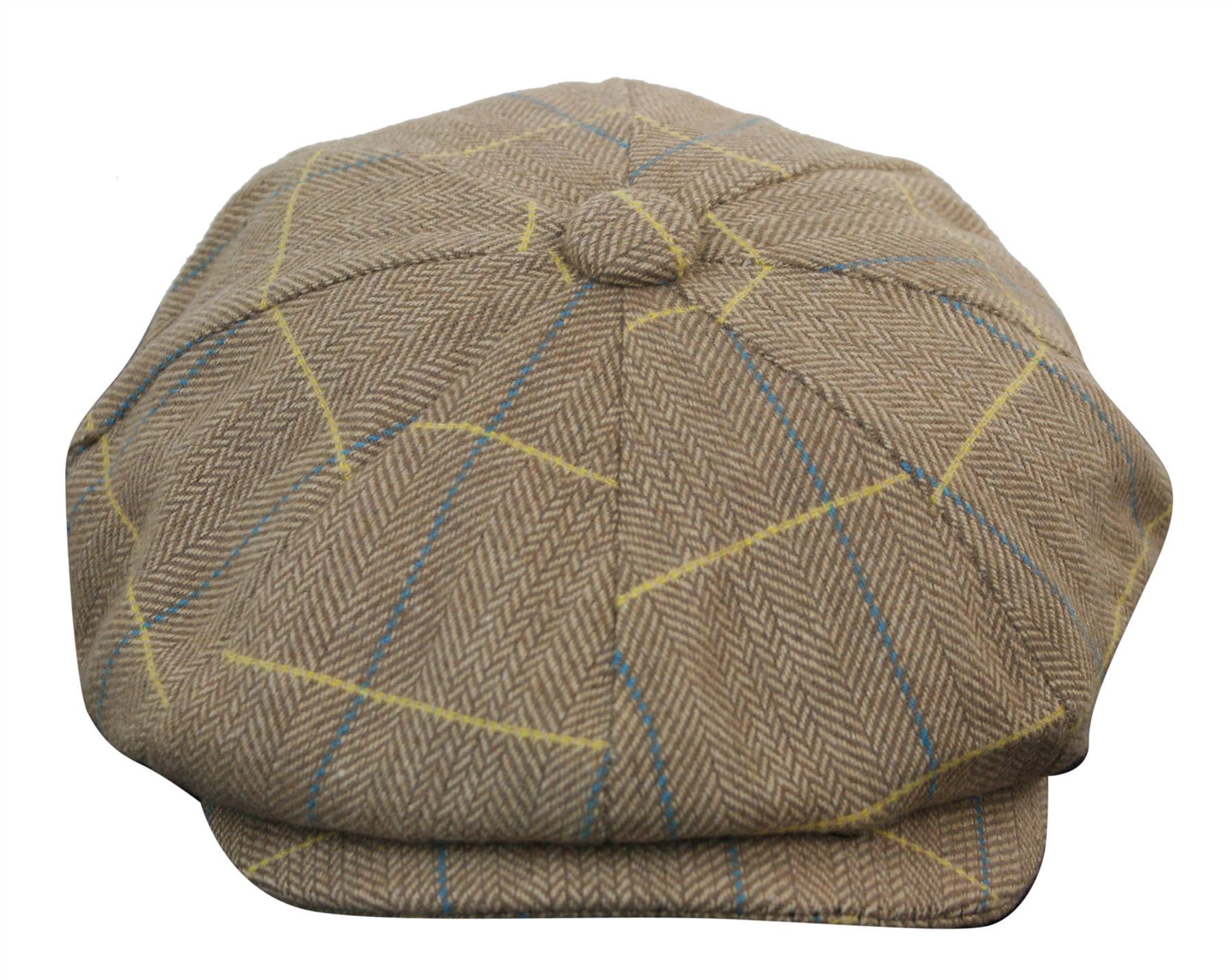 Peaky Blinders Hats For Sale Mens Tweed Newsboy Cap Peaky Blinders Baker Boy Flat Check Grandad Hat