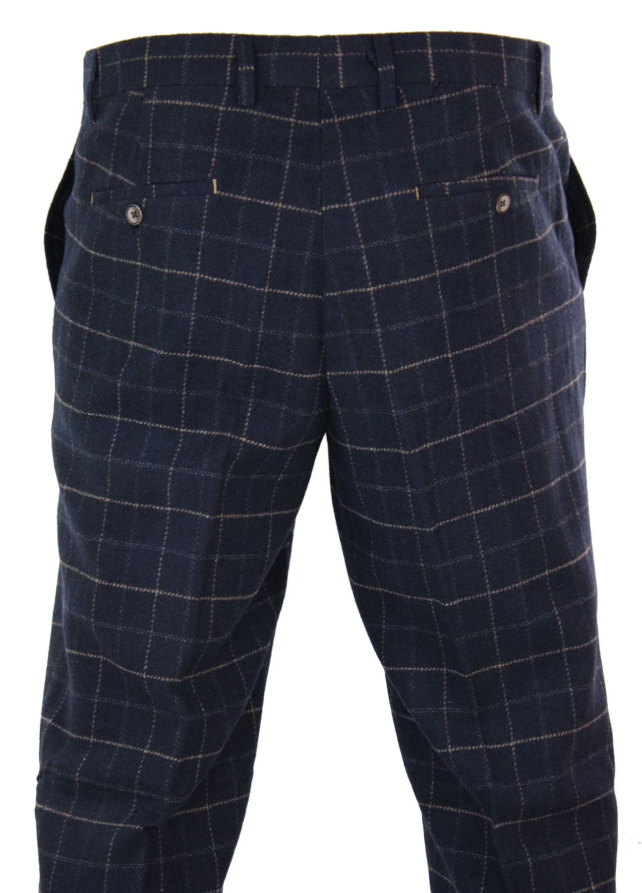 Carreaux Tweed Homme Peaky Chevrons Pantalon Laine Blinders M Vintage qTwtHnxFO