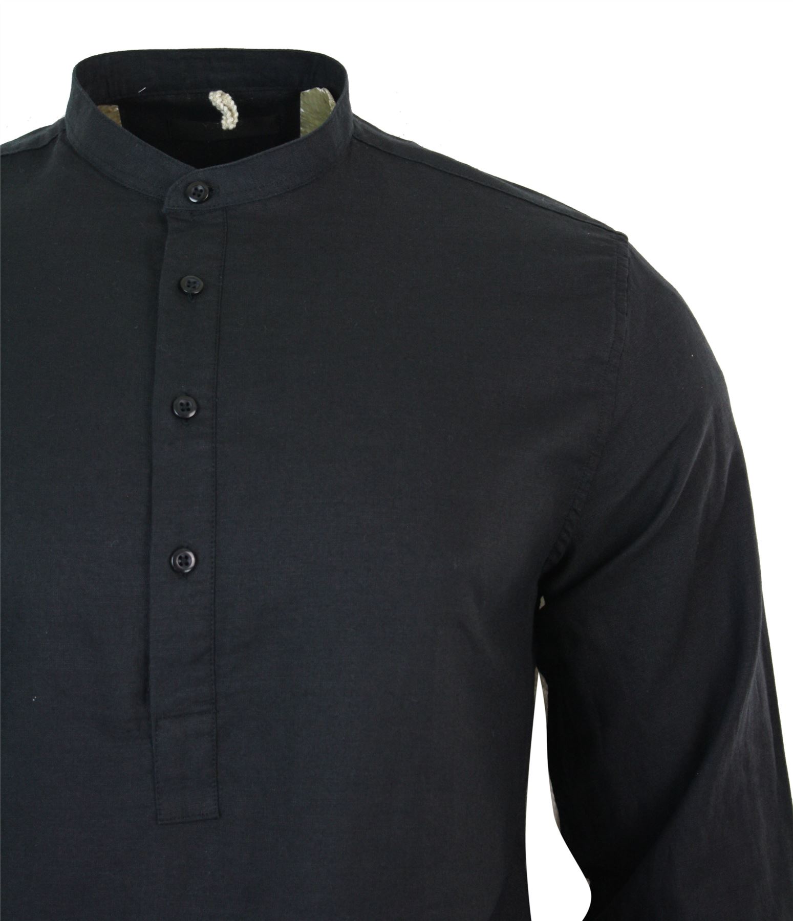 half button grandad shirt