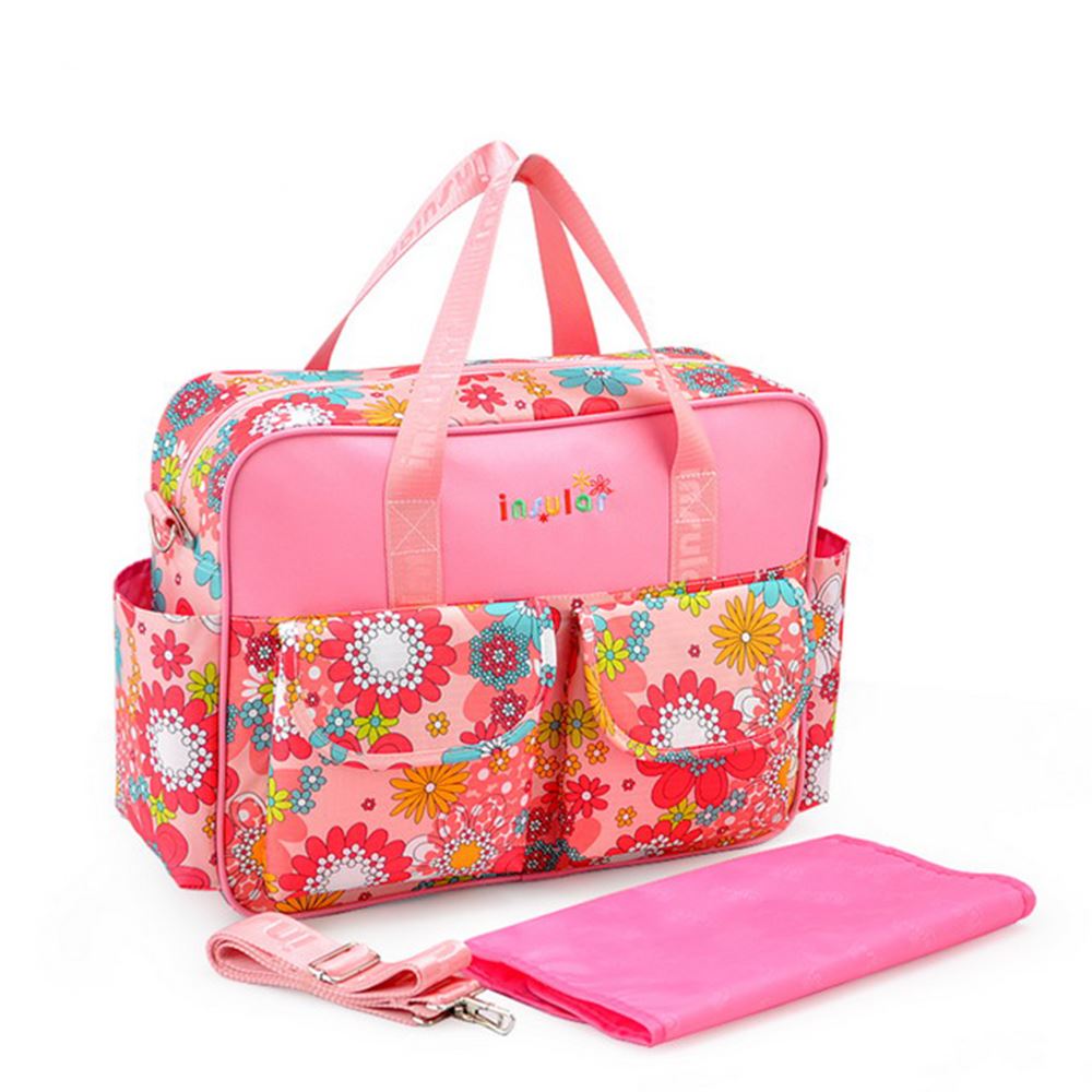 Large Baby Mummy Waterproof Nappy Changing Bags With Changing Mat