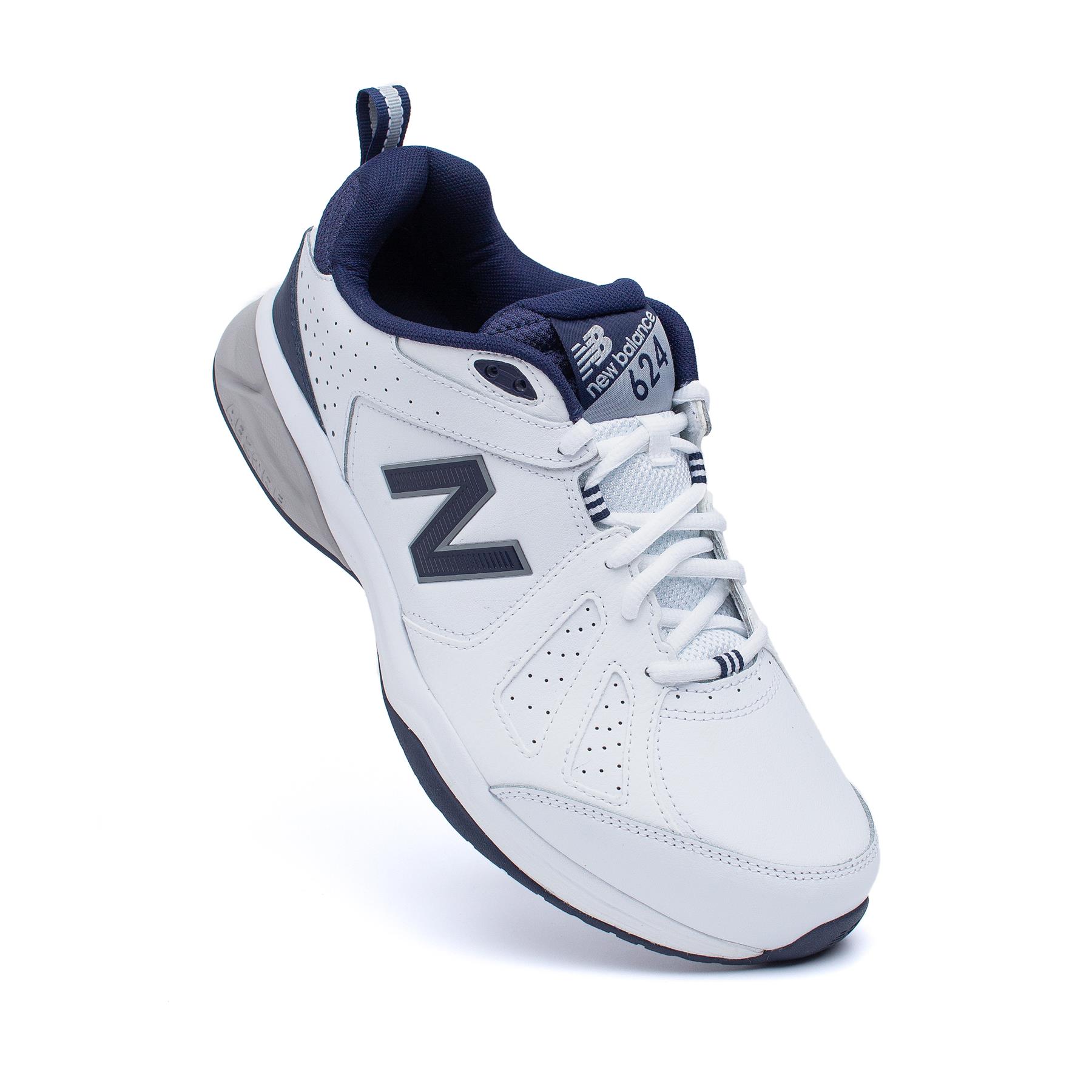 New Balance Wide Fit MX624 Cross Trainers Running Navy White Casual
