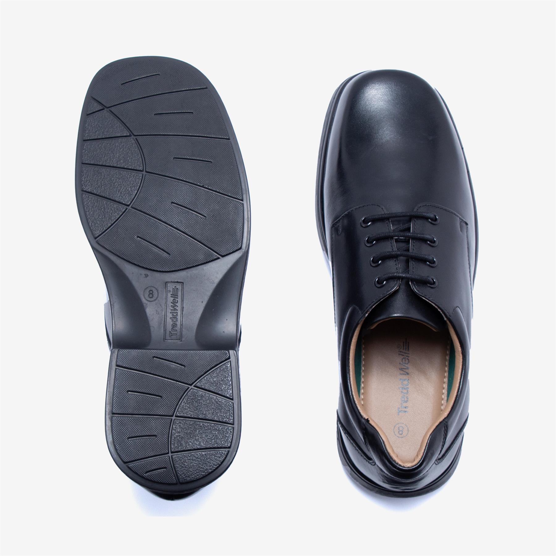 Wide Fit Mens Tredd Well Spencer Black Brown Wide Fit Shoes eBay