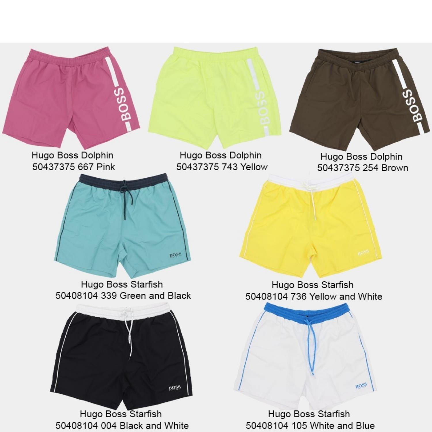 【HUGO BOSS】Starfish スイムショーツ 水着 Men's Hugo Boss Logo Print Dolphin Starfish Summer Stylist