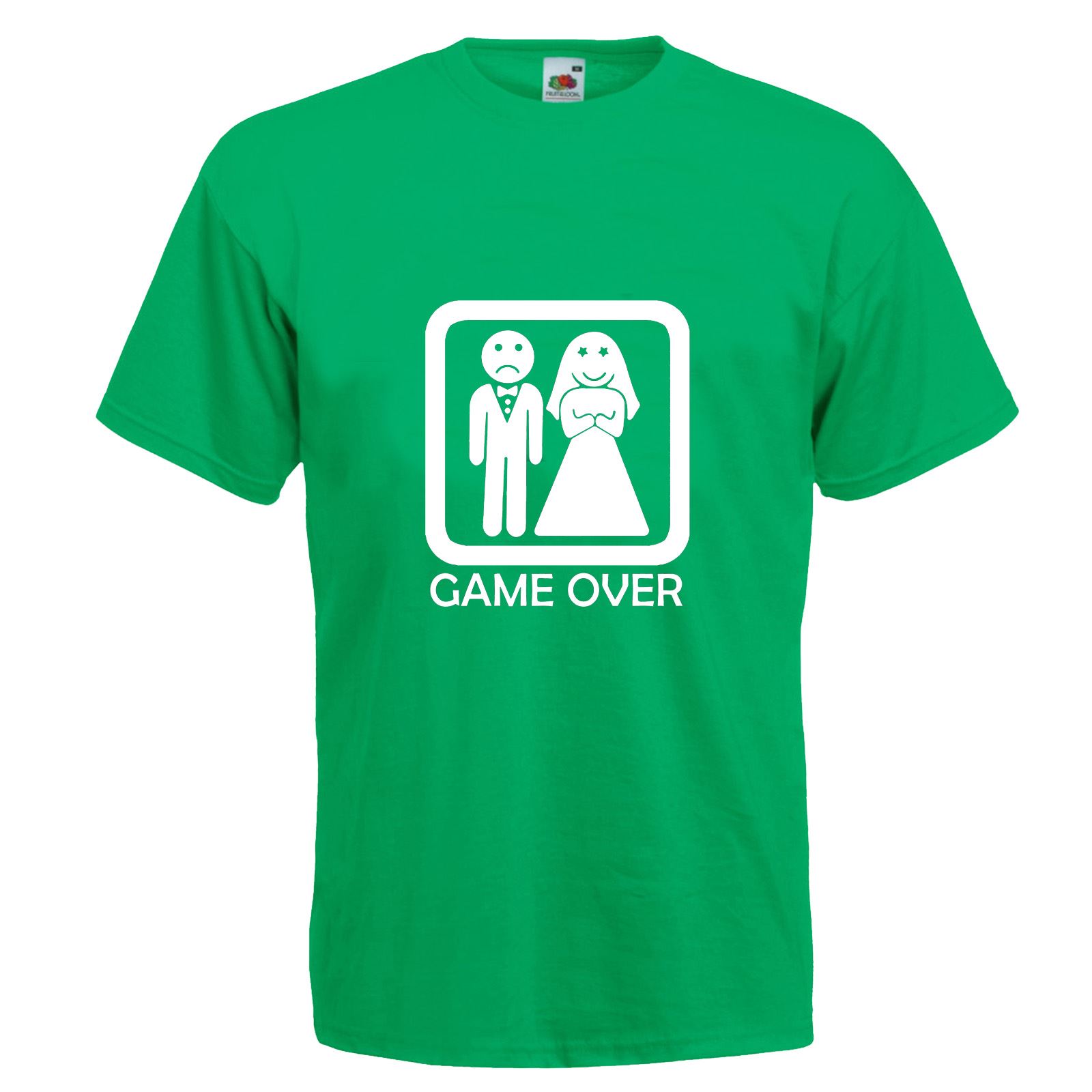 Mens Game Over Stag Do TShirt Fancy Dress Funny Party Husband Wedding