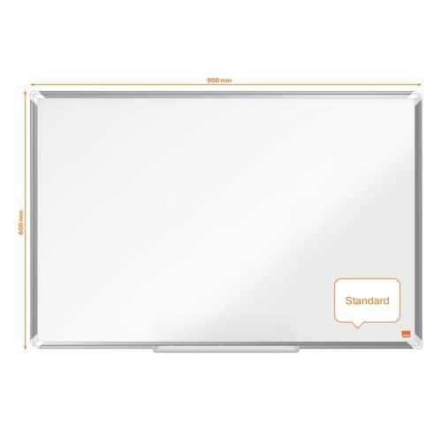 Nobo Magnetic Whiteboard Premium Plus Steel Office Organisation Wall Hanging - Picture 18 of 34