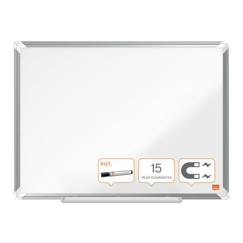 Nobo Magnetic Whiteboard Premium Plus Steel Office Organisation Wall Hanging - Picture 8 of 34