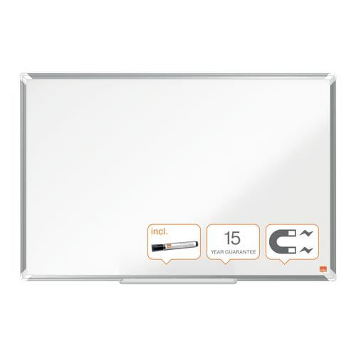 Nobo Magnetic Whiteboard Premium Plus Steel Office Organisation Wall Hanging - Picture 17 of 34