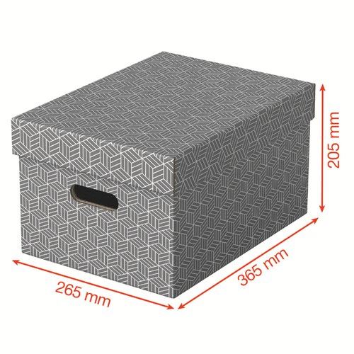 Esselte Storage Gift Box Removable Lid Office Document Organisation 3pcs - Picture 10 of 26