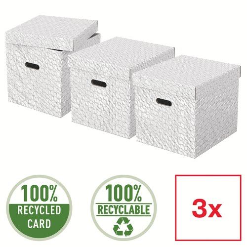 Esselte Storage Gift Box Removable Lid Office Document Organisation 3pcs - Picture 16 of 26