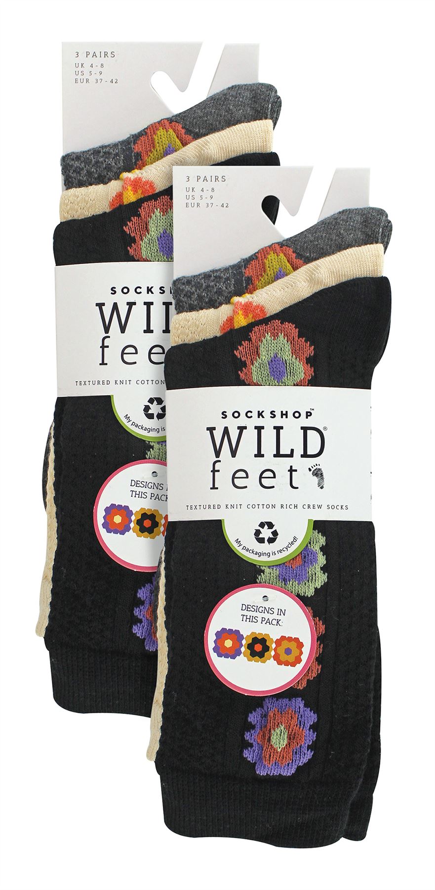 6PK - Wildfeet Texture Knit Socks - Picture 5 of 9