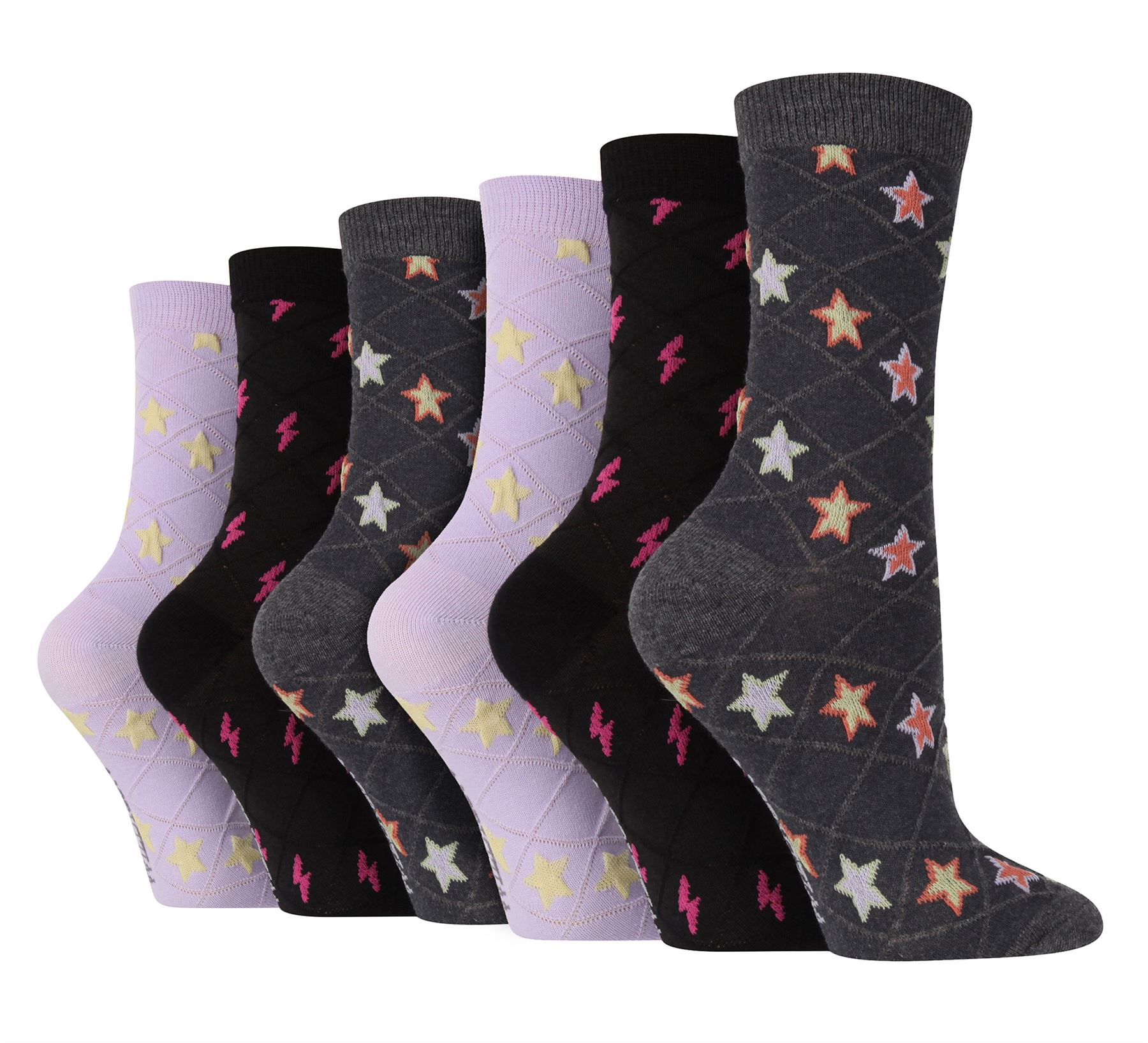 6PK - Wildfeet Texture Knit Socks - Picture 8 of 9
