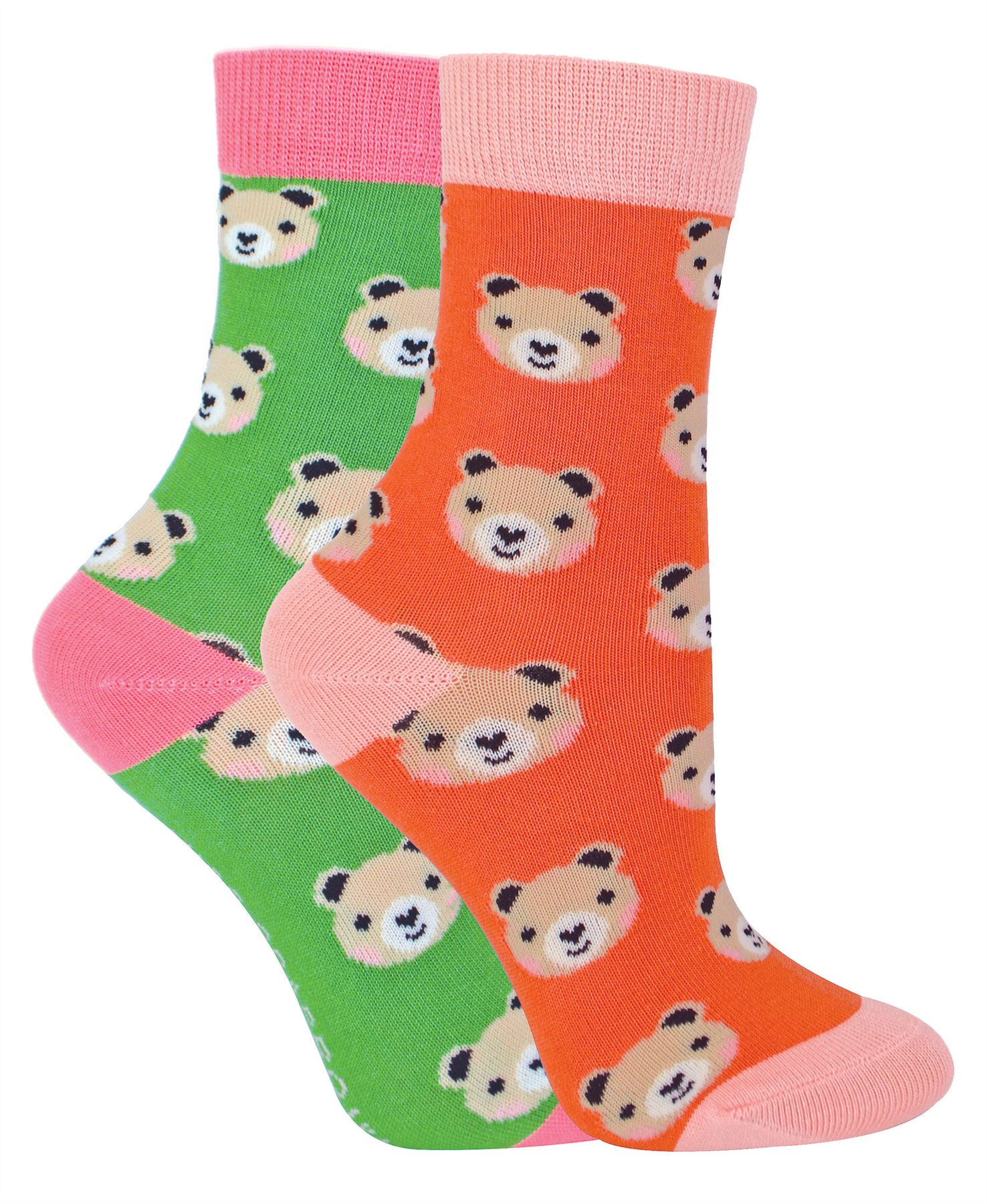 2 Pack Animal Pattern Socks for Girls | Miss Sparrow | Soft Bamboo Kids Socks - Picture 2 of 23