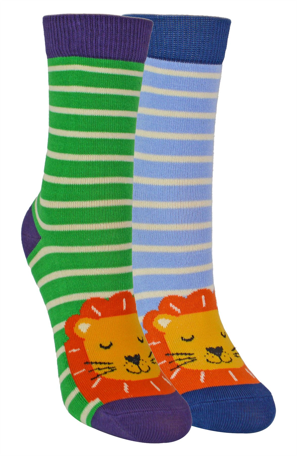 2 Pack Animal Pattern Socks for Boys | Mr Heron | Novelty Bamboo Kids Socks - Picture 10 of 21