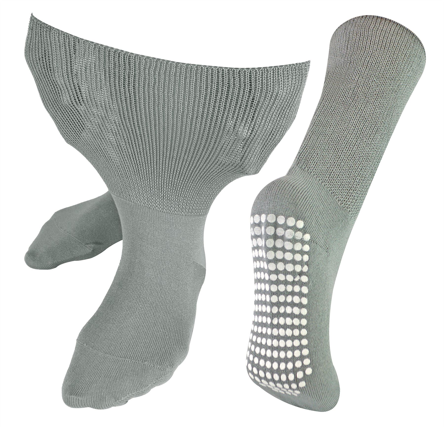 Dr.Socken - extra breite Ödem-Pantoffelsocken Unisex | Bambus rutschfeste Socken - Bild 6 von 9