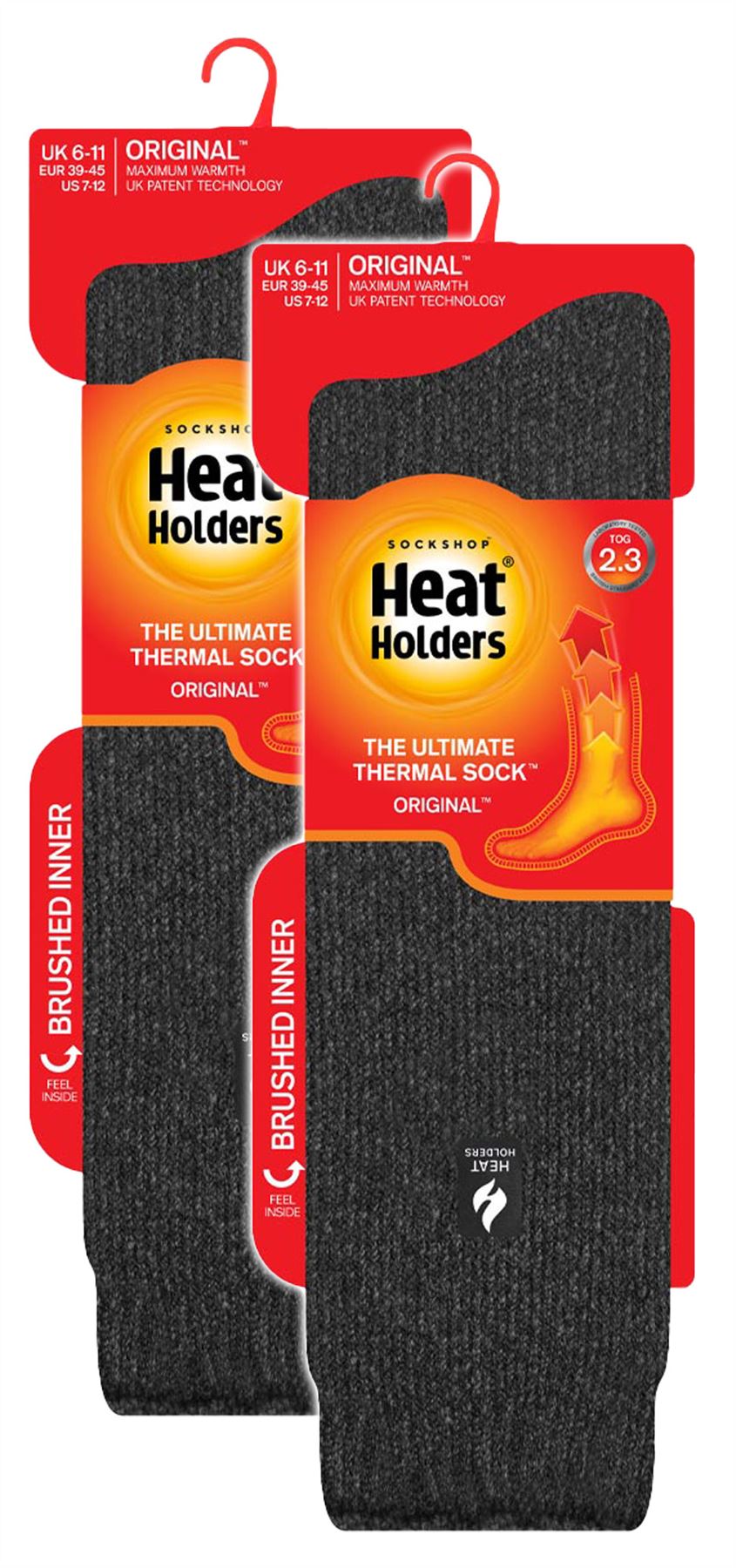 Paquete de 2 calcetines térmicos hasta la rodilla para hombre | soportes térmicos | calcetines largos acogedores - Imagen 17 de 17