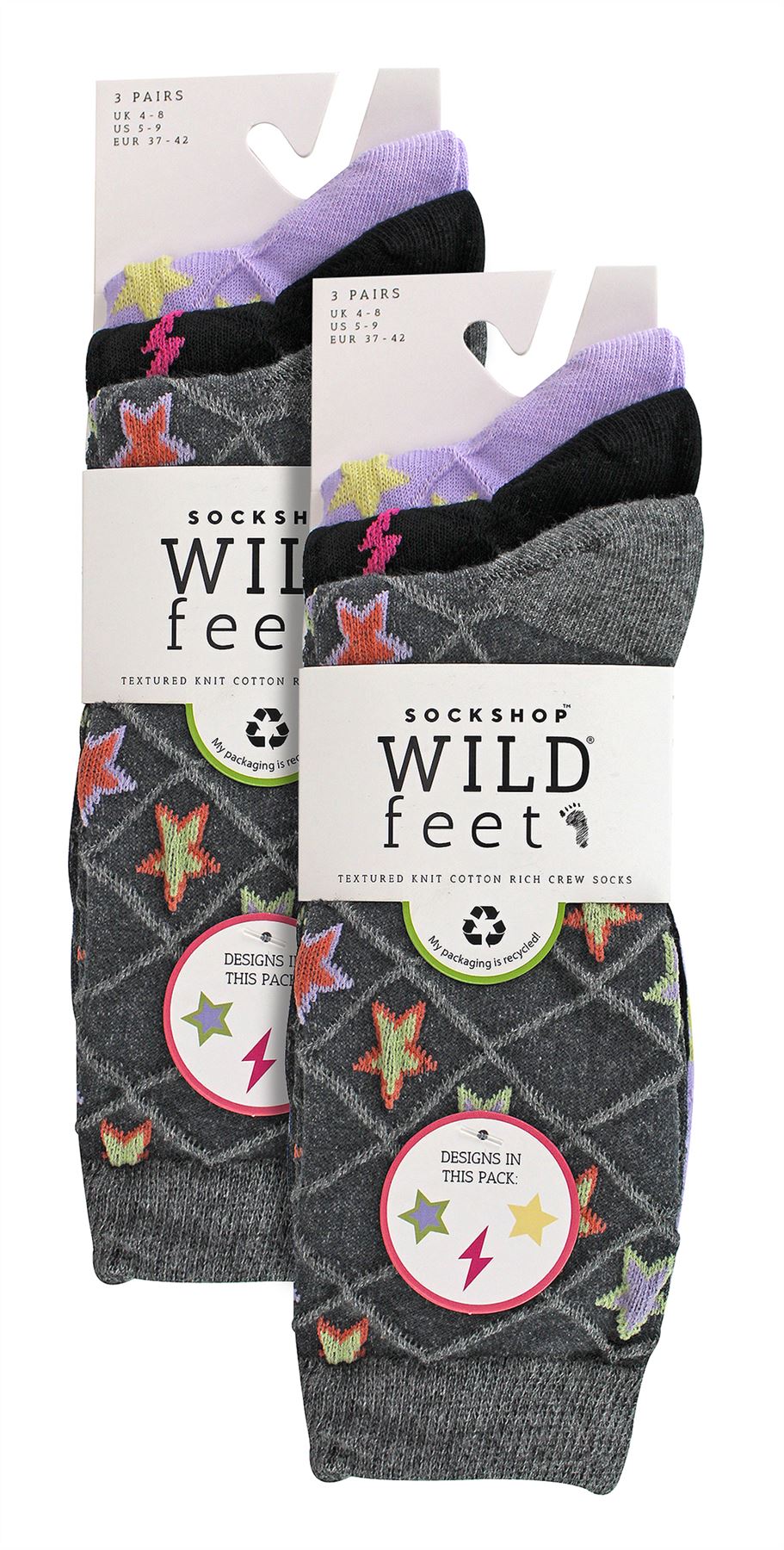 6PK - Wildfeet Texture Knit Socks - Picture 9 of 9