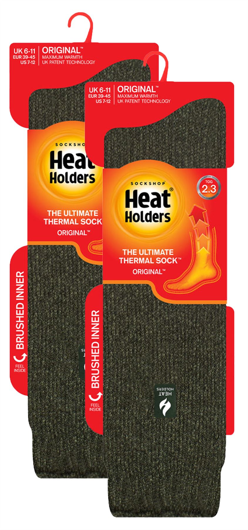 Paquete de 2 calcetines térmicos hasta la rodilla para hombre | soportes térmicos | calcetines largos acogedores - Imagen 15 de 17