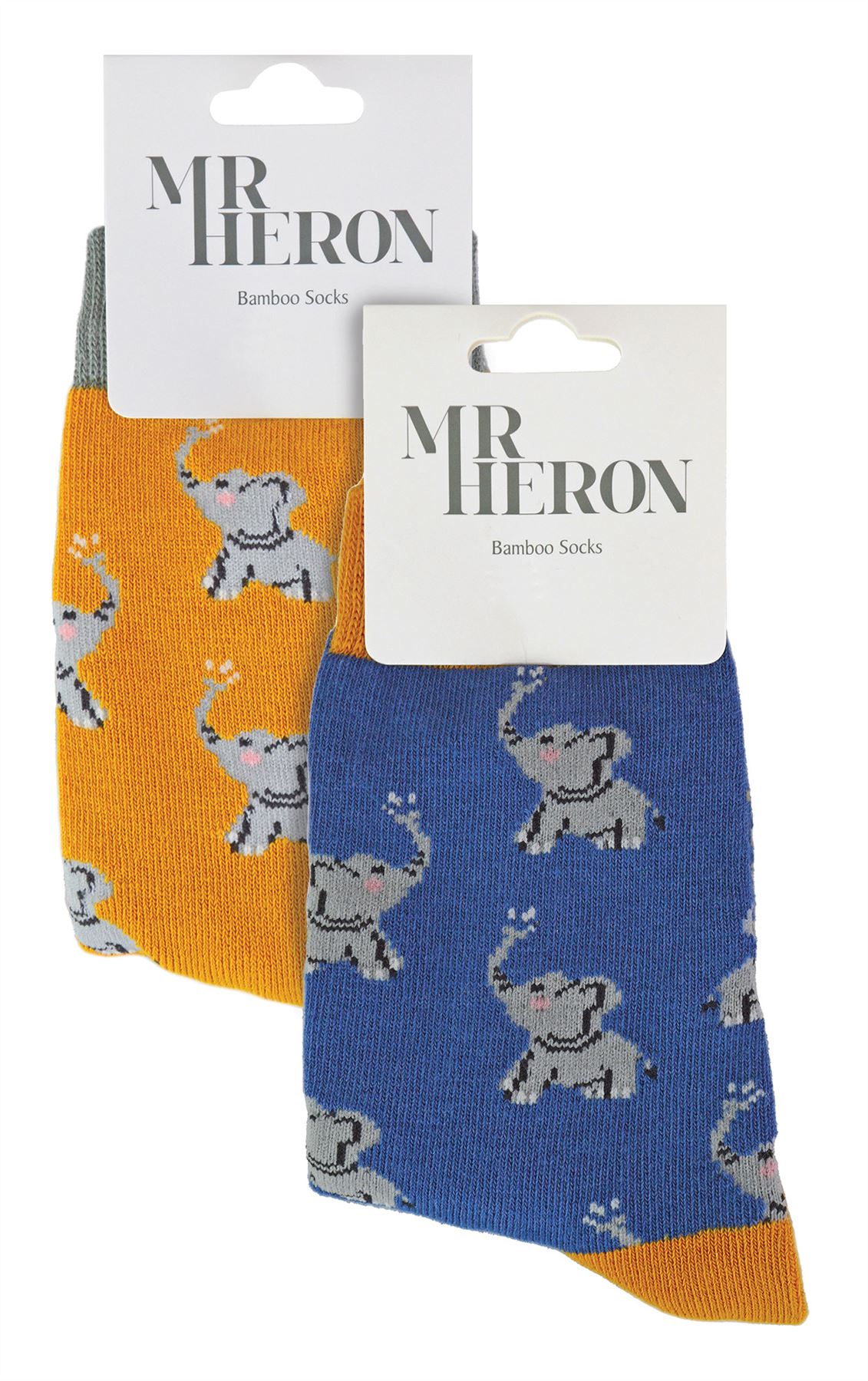 2 Pack Animal Pattern Socks for Boys | Mr Heron | Novelty Bamboo Kids Socks - Picture 7 of 21
