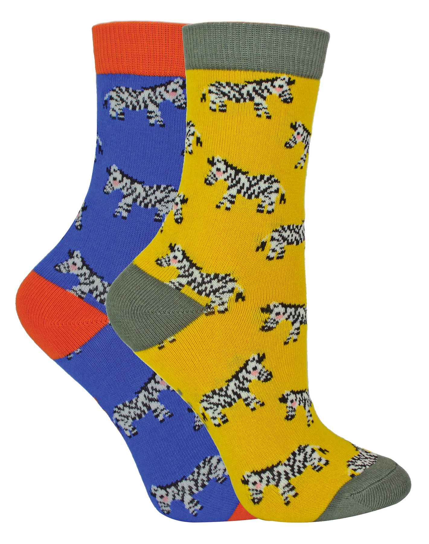 2 Pack Animal Pattern Socks for Boys | Mr Heron | Novelty Bamboo Kids Socks - Picture 20 of 21