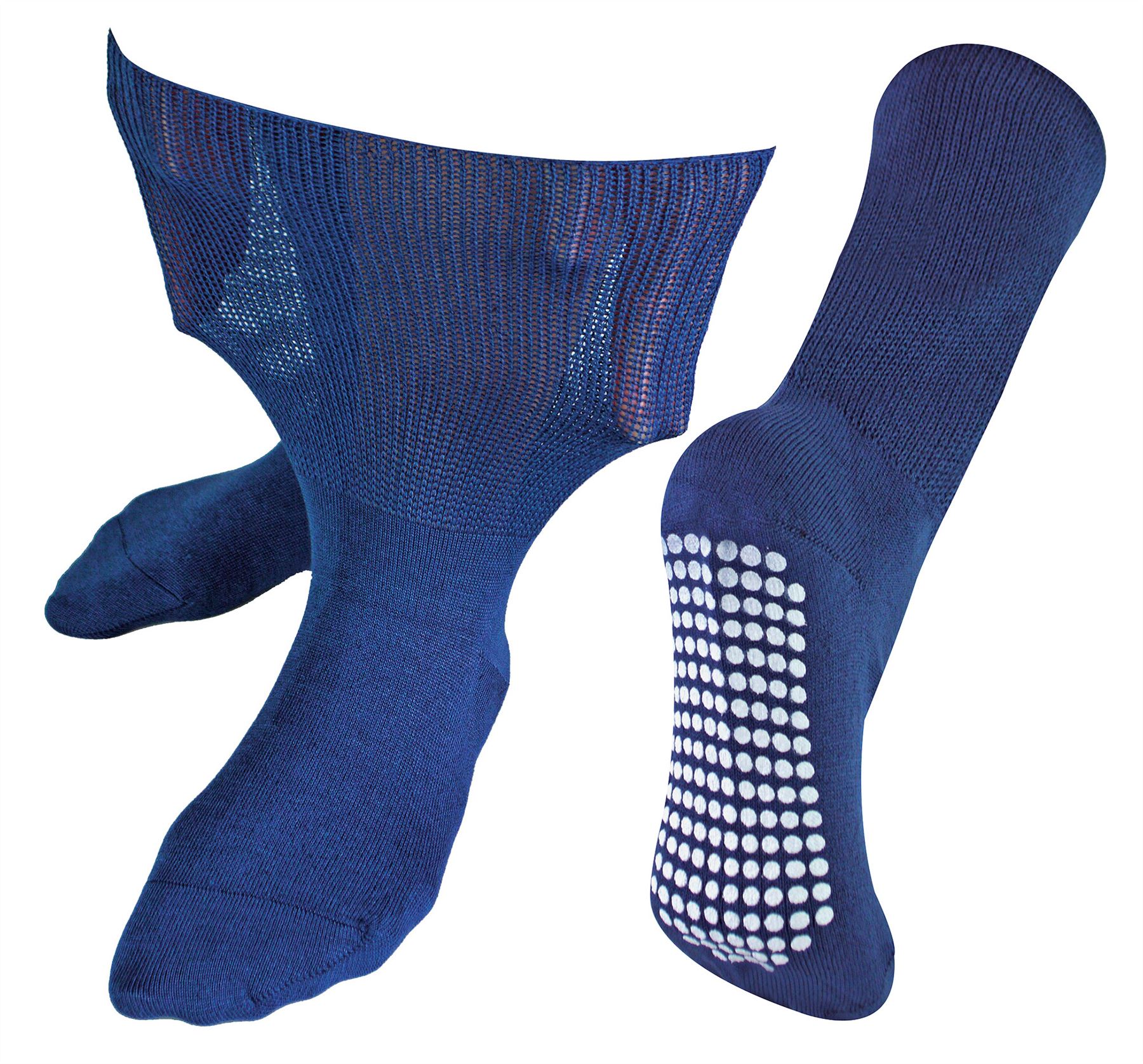 Dr.Socken - extra breite Ödem-Pantoffelsocken Unisex | Bambus rutschfeste Socken - Bild 8 von 9