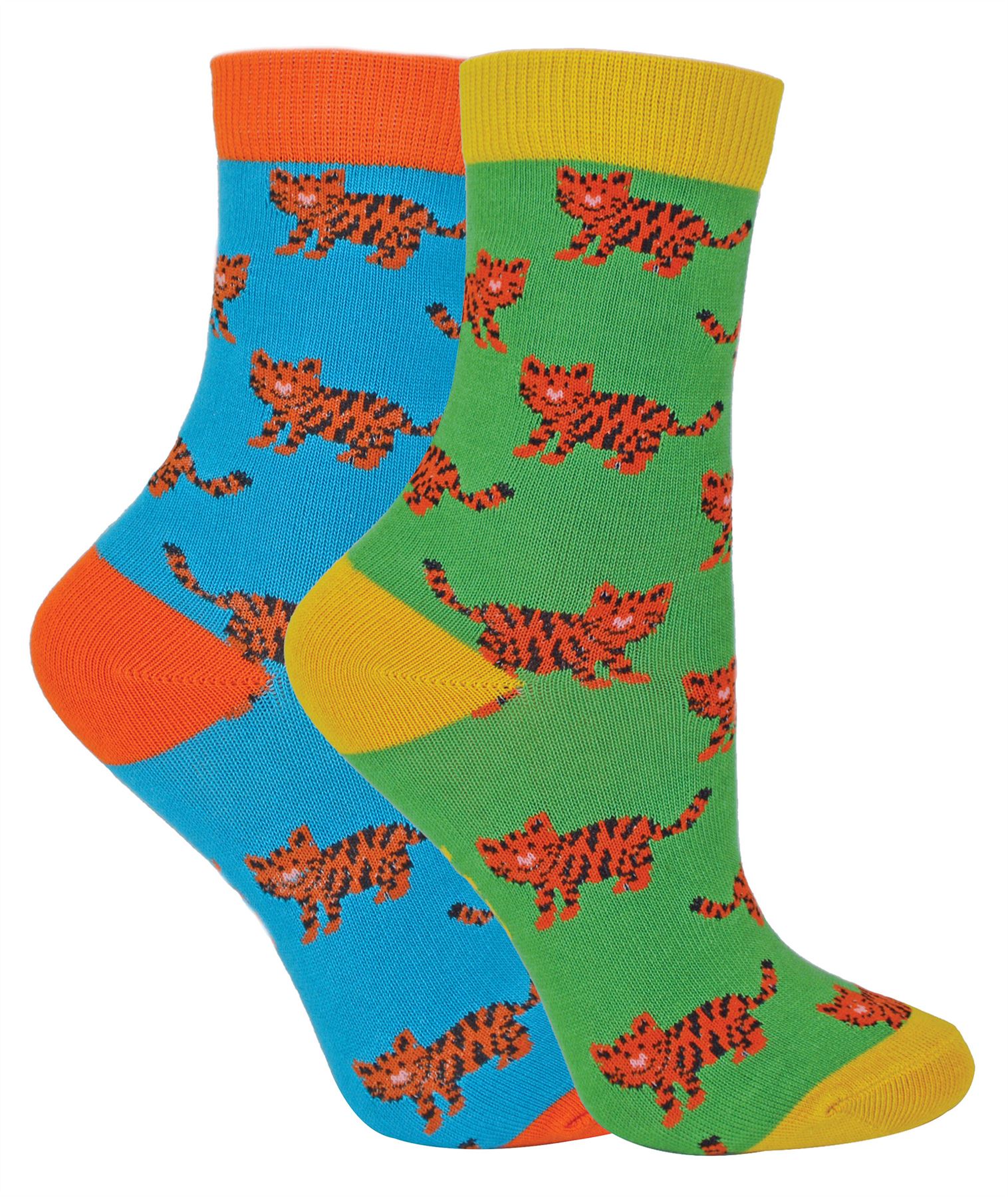 2 Pack Animal Pattern Socks for Boys | Mr Heron | Novelty Bamboo Kids Socks - Picture 18 of 21