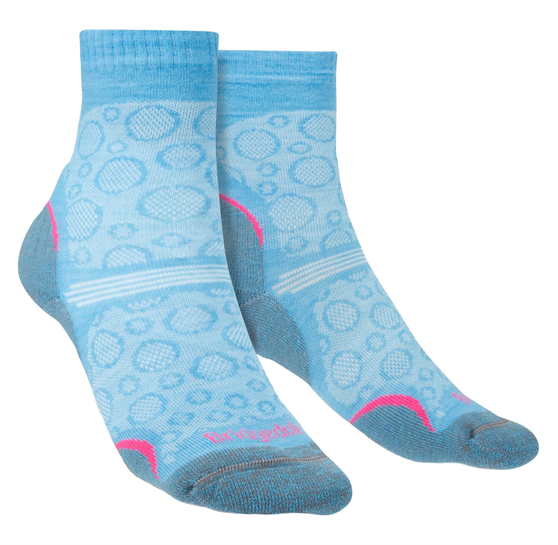 Bridgedale - Ladies Walking Ultralight T2 Merino Wool Outdoor Crew Socks - Picture 4 of 9
