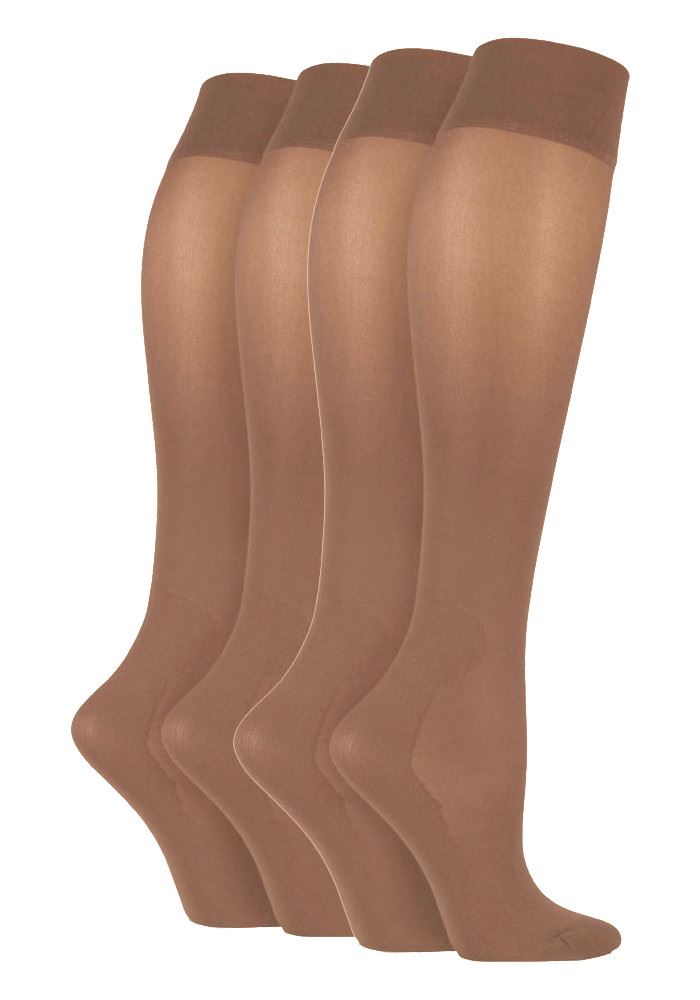 IOMI - 4 Pairs Knee High Footnurse Graduated Compression 40 Denier Socks - Picture 8 of 13