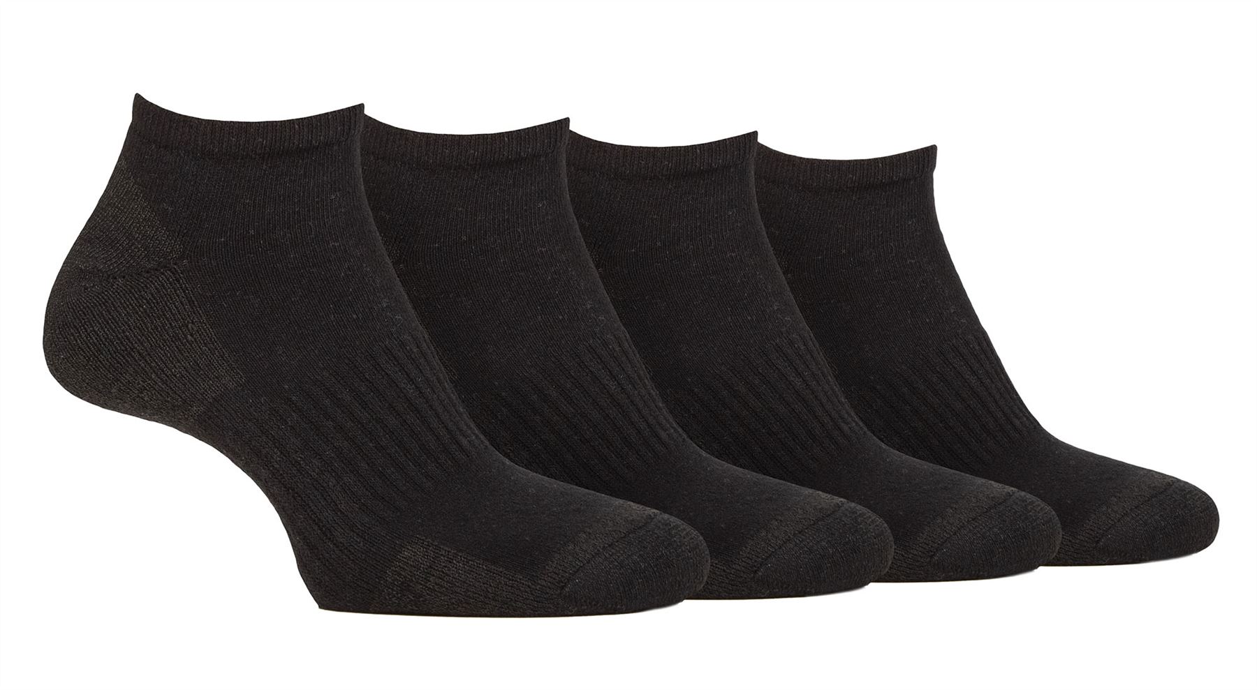 Jeep - 4 pares de calcetines de entrenador transpirables acolchados para hombre | calcetines deportivos para hombre - Imagen 2 de 7