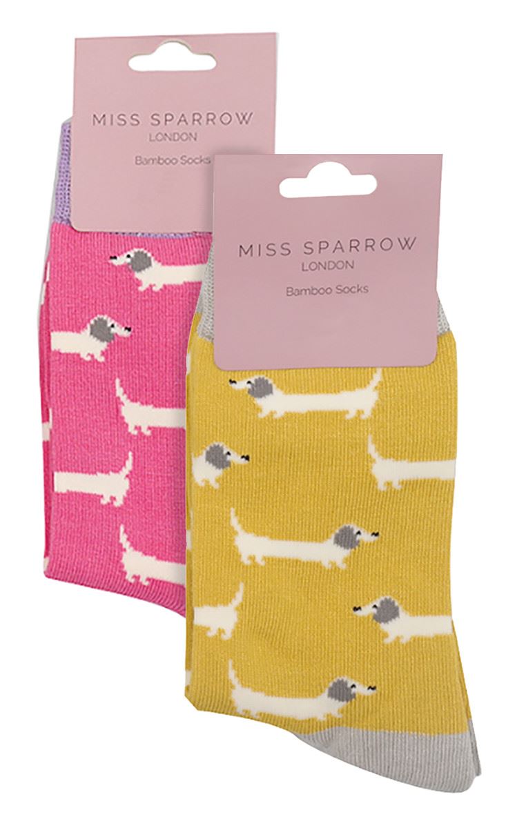 2 Pack Animal Pattern Socks for Girls | Miss Sparrow | Soft Bamboo Kids Socks - Picture 17 of 23