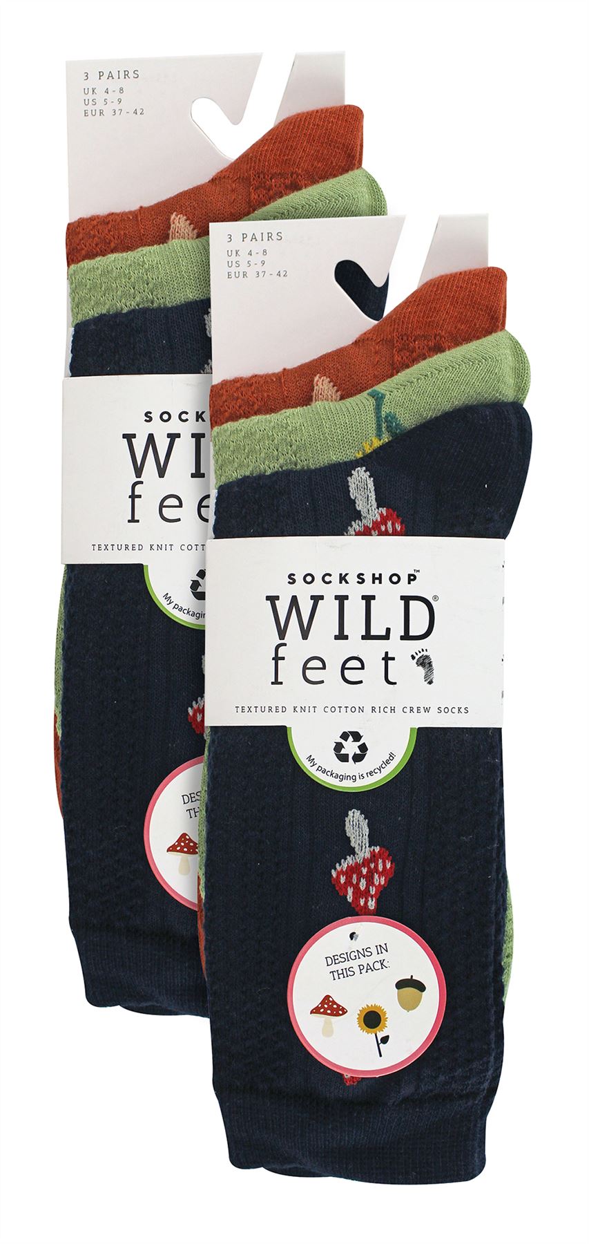 6PK - Wildfeet Texture Knit Socks - Picture 7 of 9
