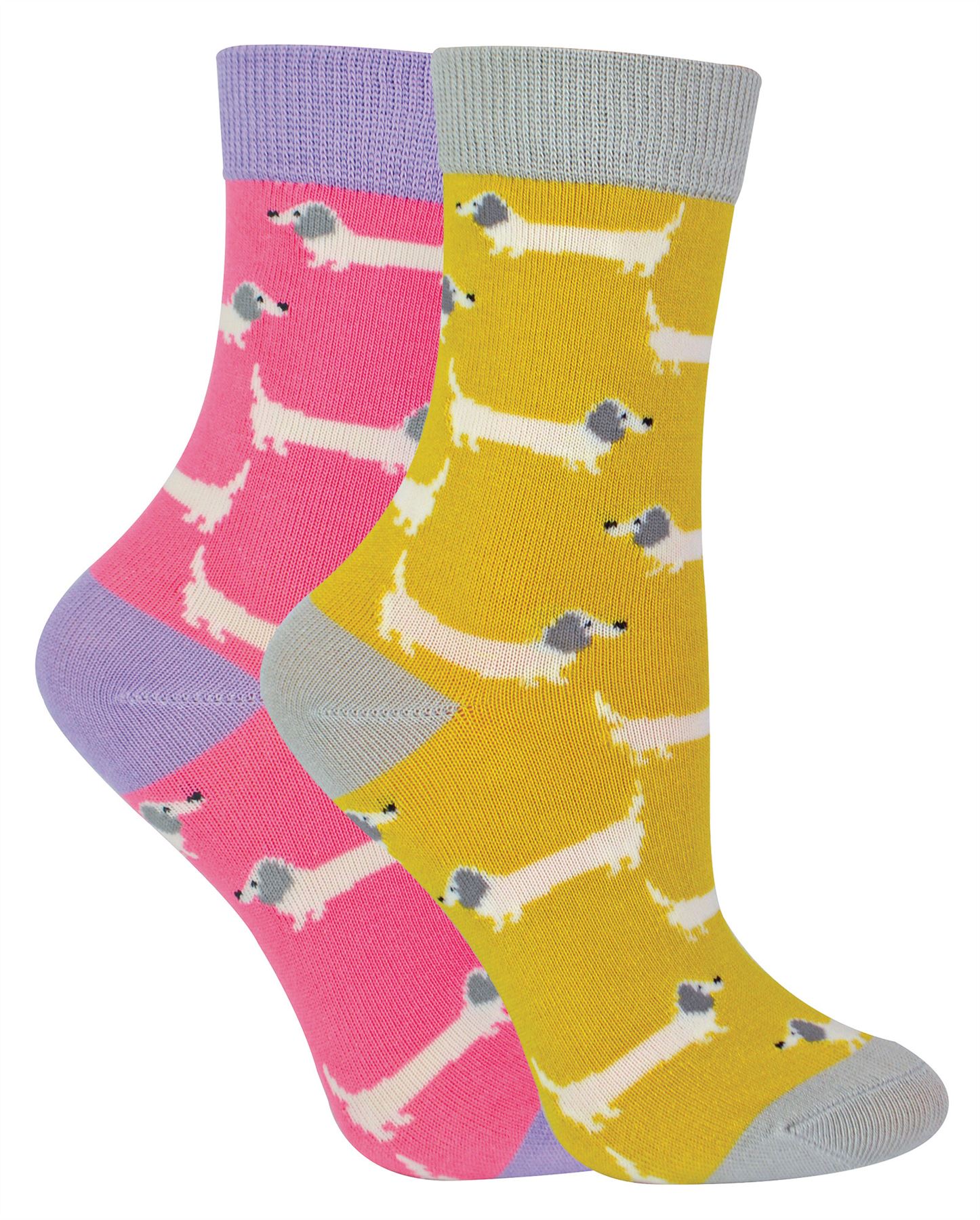 2 Pack Animal Pattern Socks for Girls | Miss Sparrow | Soft Bamboo Kids Socks - Picture 16 of 23