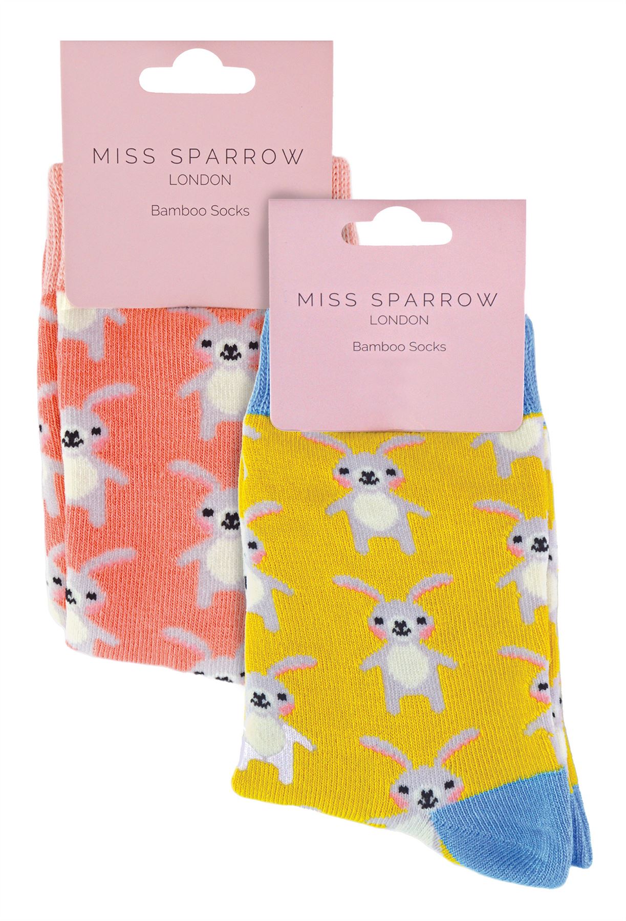 2 Pack Animal Pattern Socks for Girls | Miss Sparrow | Soft Bamboo Kids Socks - Picture 15 of 23