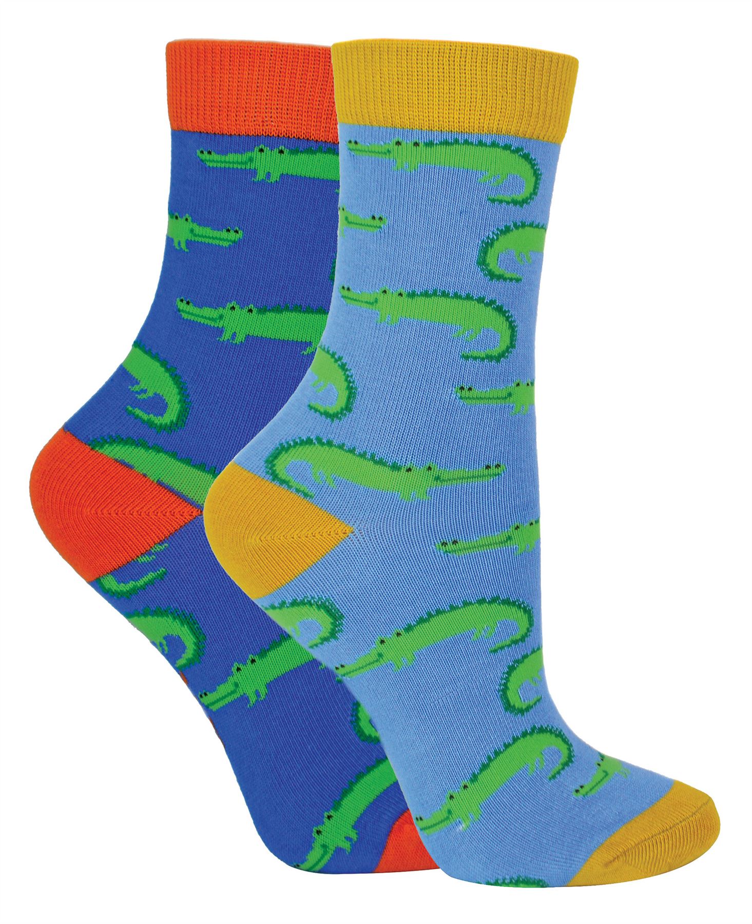2 Pack Animal Pattern Socks for Boys | Mr Heron | Novelty Bamboo Kids Socks - Picture 4 of 21