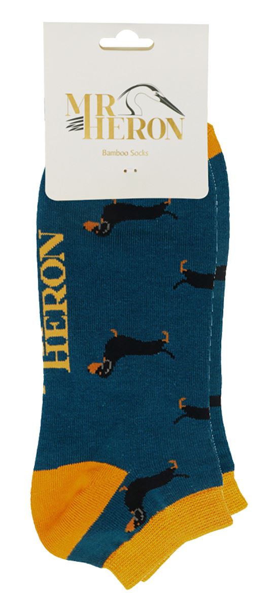 Mr Heron - Bambus Tiermuster Trainersocken für Herren | atmungsaktive tief geschnittene Socken - Bild 11 von 13