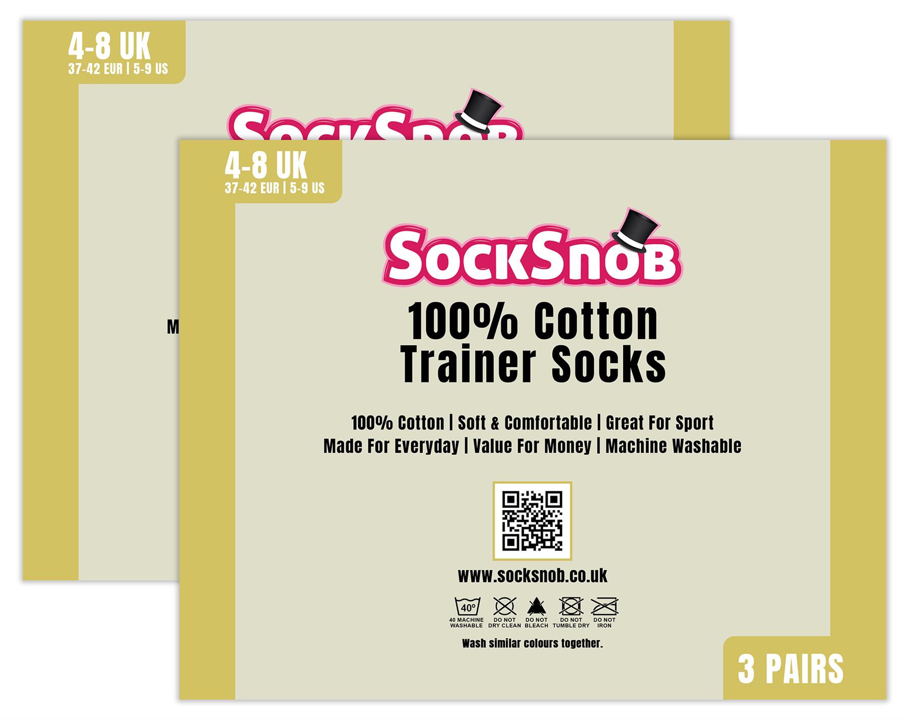 Sock Snob - Womens Moisture Wicking Ankle Socks | Breathable 100% Cotton Socks - Picture 7 of 8