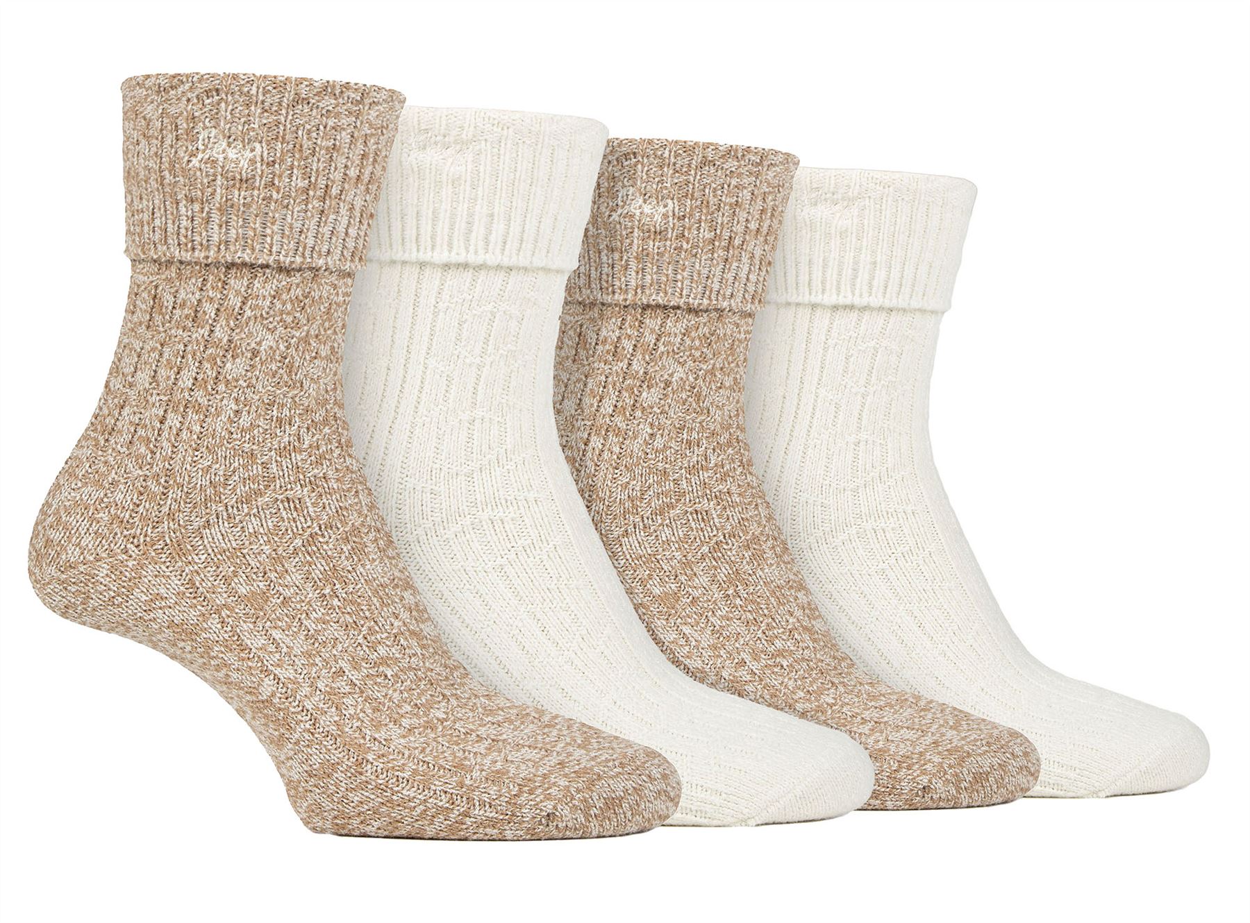 Ladies 4 Pack Super Soft Walking Boot Socks | Jeep | Outdoor Socks for Hiking - Picture 2 of 9