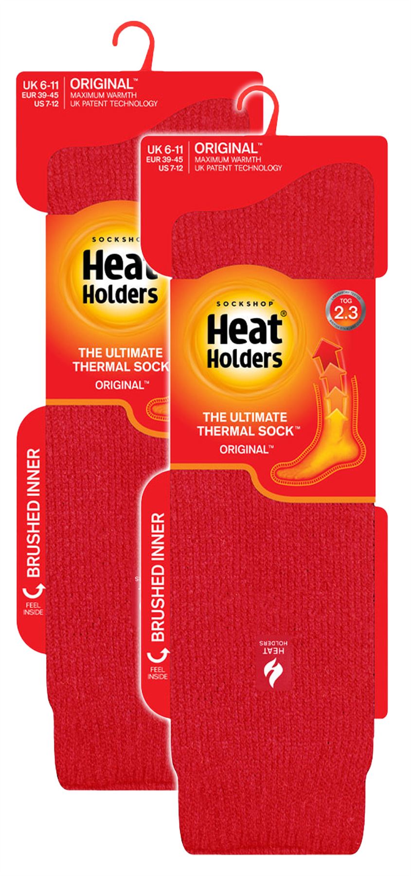Paquete de 2 calcetines térmicos hasta la rodilla para hombre | soportes térmicos | calcetines largos acogedores - Imagen 3 de 17