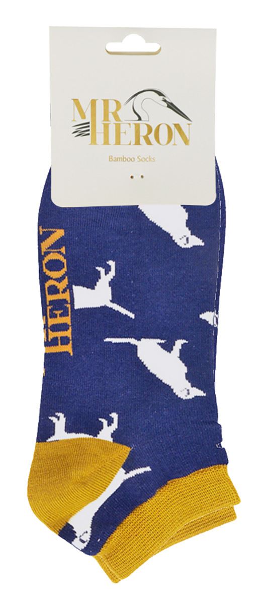 Mr Heron - Bambus Tiermuster Trainersocken für Herren | atmungsaktive tief geschnittene Socken - Bild 3 von 13